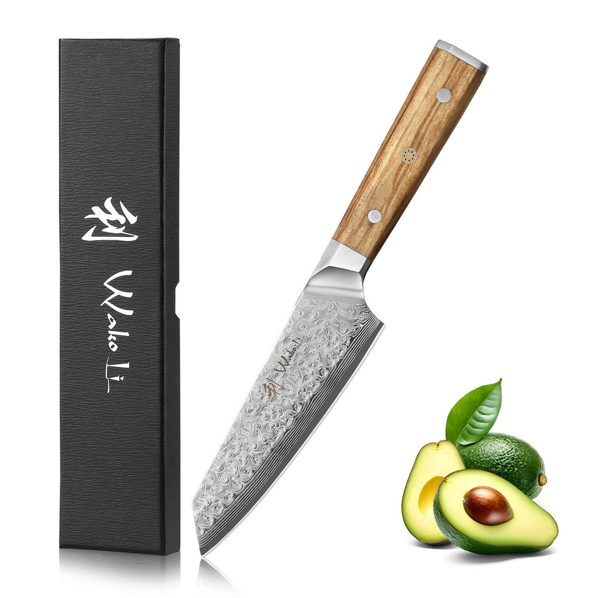 KIRITSUKEMESSER 15 cm - Braun, Metall (29cm) - Wakoli