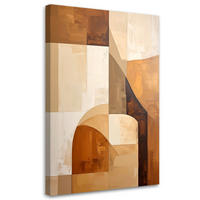 LEINWANDBILD 3D und geometrisch 80x120cm - Beige, Textil (80/120cm) - Feeby