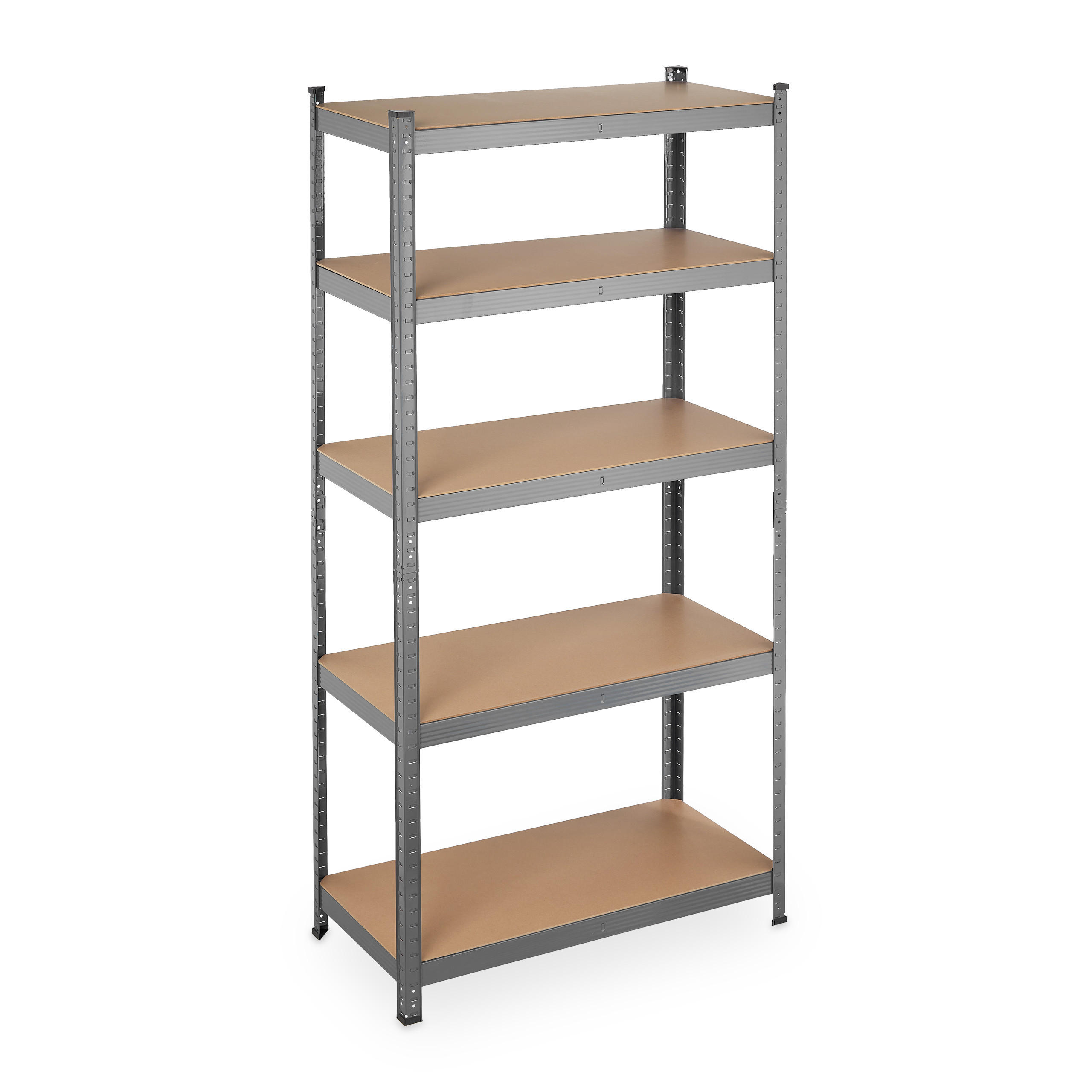 SCHWERLASTREGAL - Multicolor, Holzwerkstoff/Metall (90/180/45cm) - Relaxdays