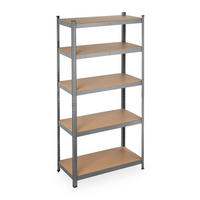 SCHWERLASTREGAL - Multicolor, Holzwerkstoff/Metall (90/180/45cm) - Relaxdays