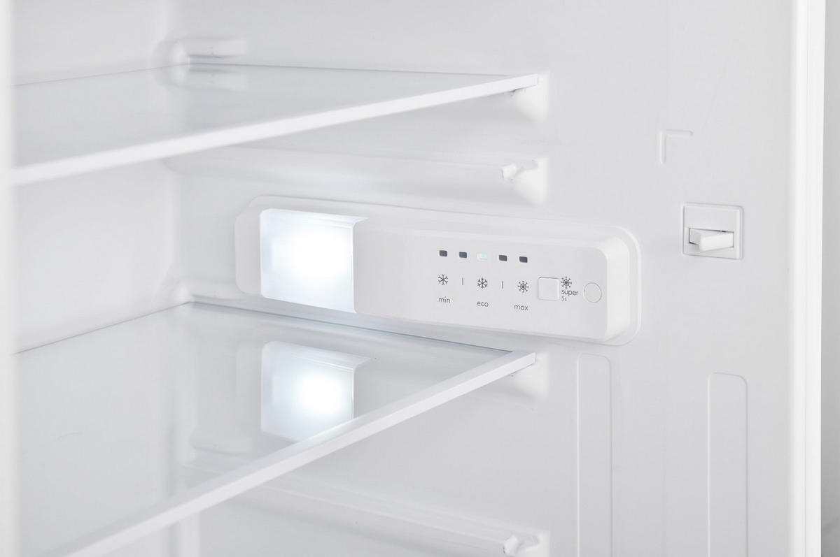 KÜHLSCHRANK Einbau, ohne Gefrierfach, 122cm Nische, Schlepptür-Technik, 193 Liter Nutzinhalt - Weiß, Glas/Kunststoff (54/122.5/54.5cm) - Telefunken