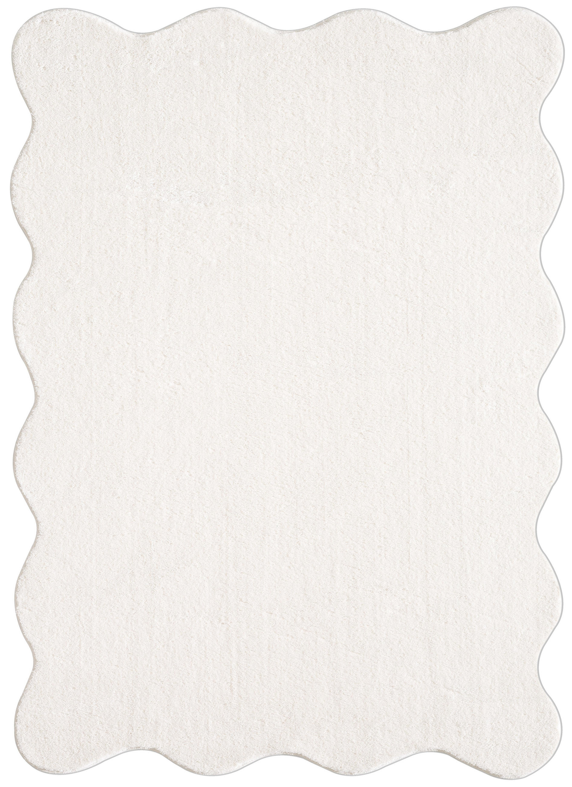 HOCHFLORTEPPICH Antirutsch Uni TIRSO Polyester Creme 140 x 200 cm - Beige, Textil (140/200cm) - KADIMA DESIGN
