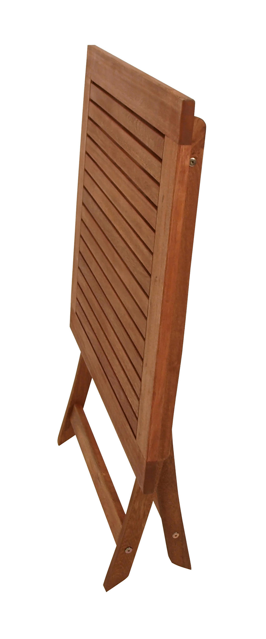 KLAPPTISCH Orlando, 70x70cm, Eukalyptus geölt - Braun, Holz (70/70/72cm) - TPFGarden