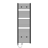BADHEIZKÖRPER elektrisch Sahara 600x1800 mm Anthrazit gerade mit Heizstab 900W - Anthrazit, Metall (3/180/60cm) - LuxeBath