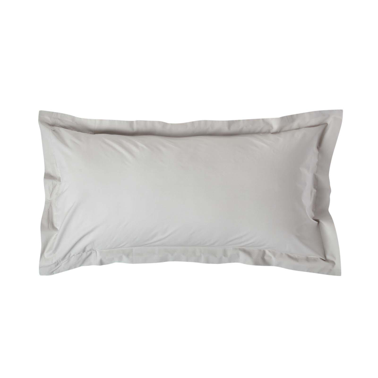 KISSENBEZUG Perkal mit Stehsaum, Fadendichte 200 - Grau, Textil (50/90cm) - Homescapes