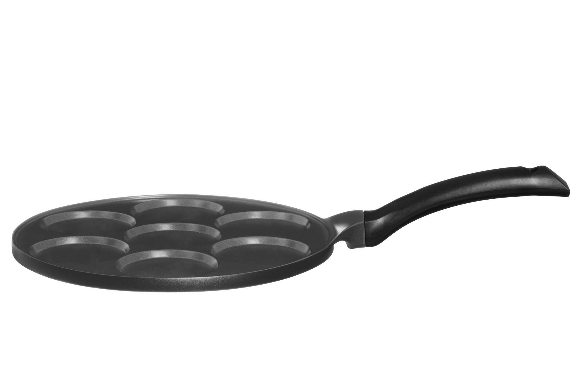 PFANNKUCHENPFANNE Ø 26 cm - Schwarz, Metall (26cm)