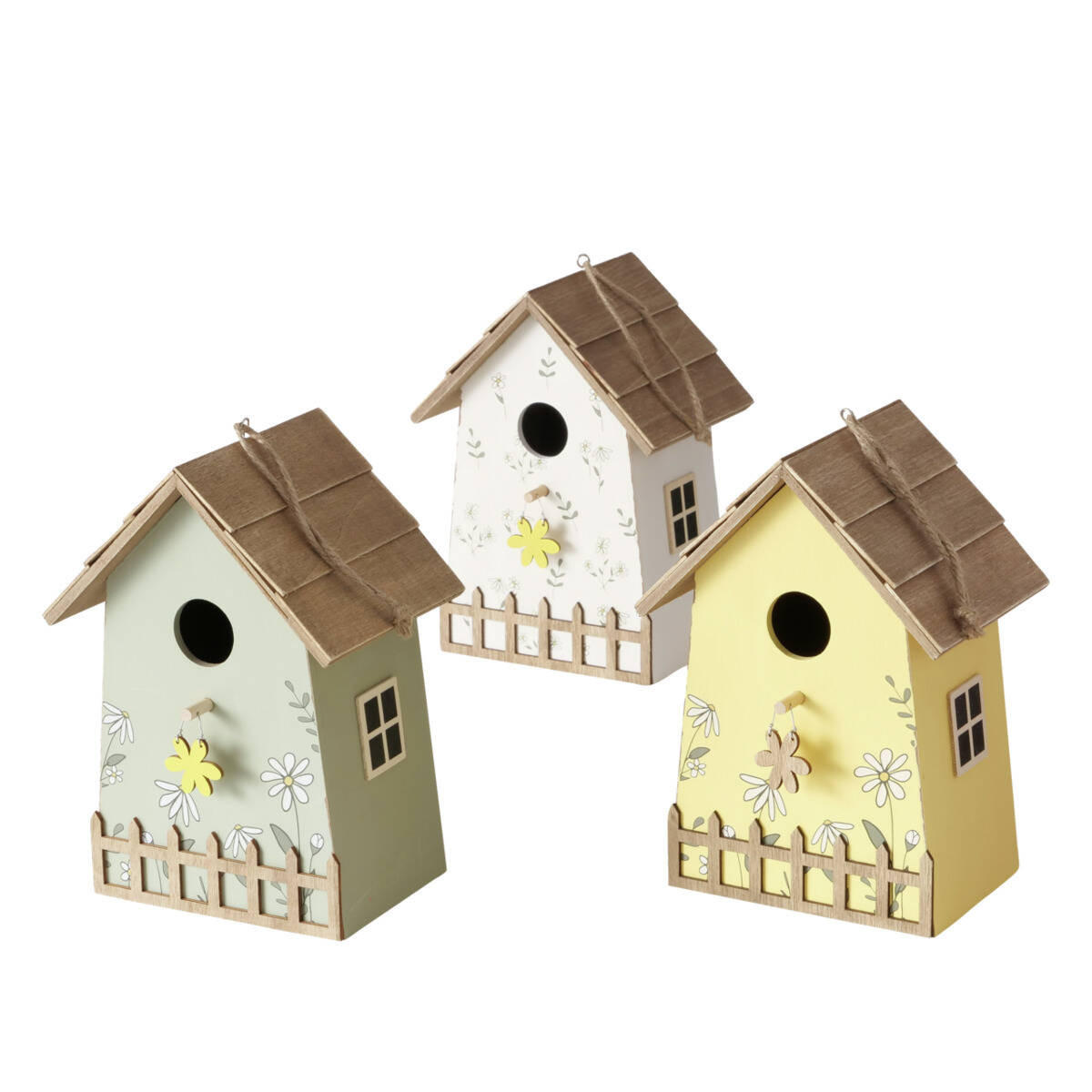 NISTKASTEN Kamille 22 cm - Weiß, Holz (12/22/15cm) - Boltze Home
