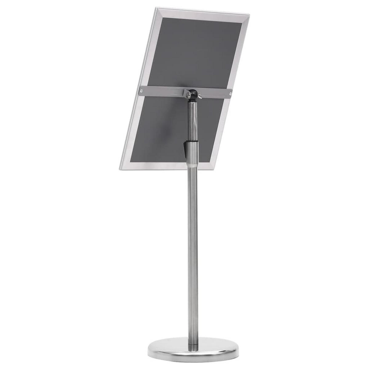 A3-PLAKATSTÄNDER Silbern Aluminiumlegierung - Silberfarben, Metall (25/108/25cm) - vidaXL