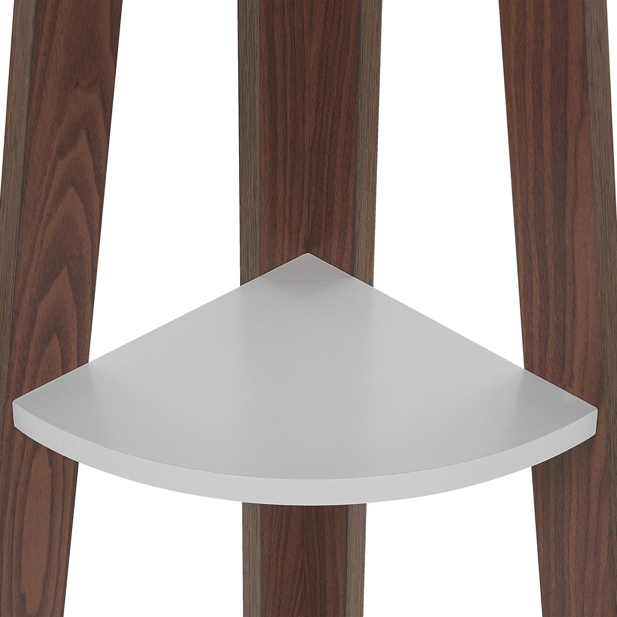 BÜCHERREGAL 5 Fächer Mobile Solo - Dunkelbraun, Holzwerkstoff (49/175/31cm) - Beliani