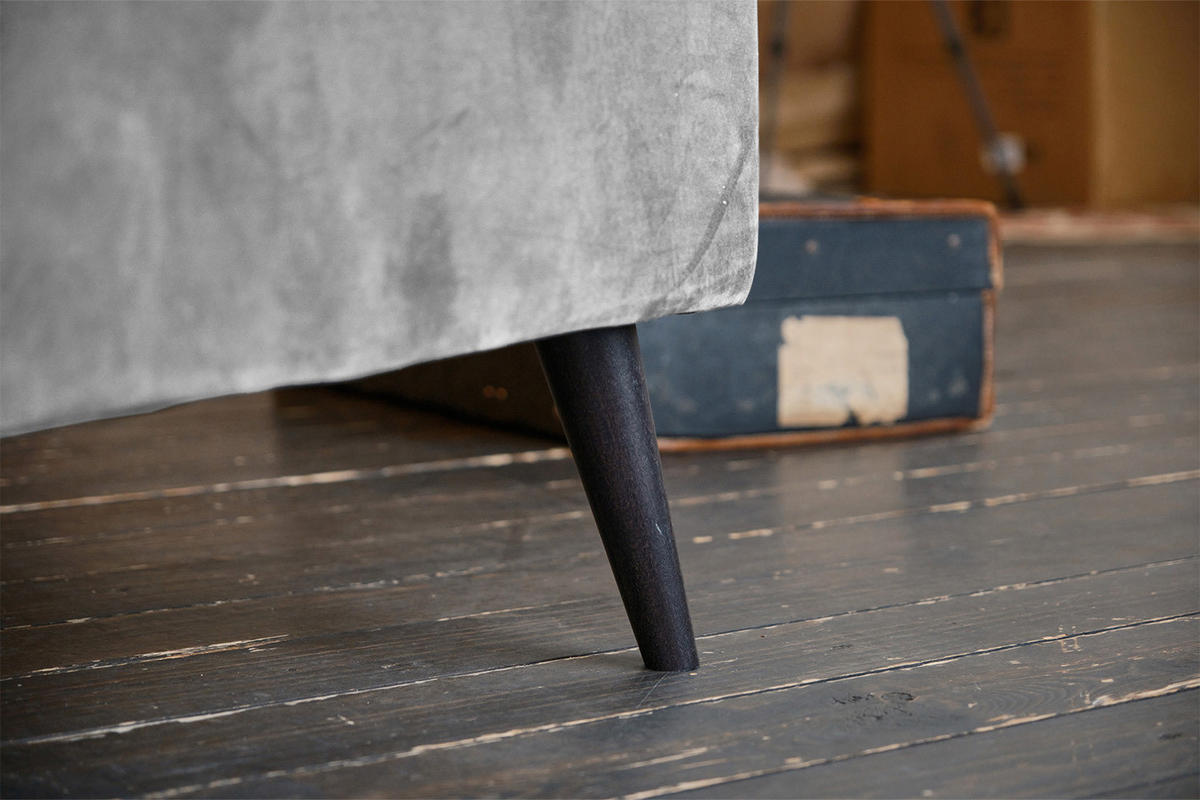 ECKSOFA QUENYA Grau Velvet - Schwarz/Grau, Textil (294/184cm) - KAWOLA