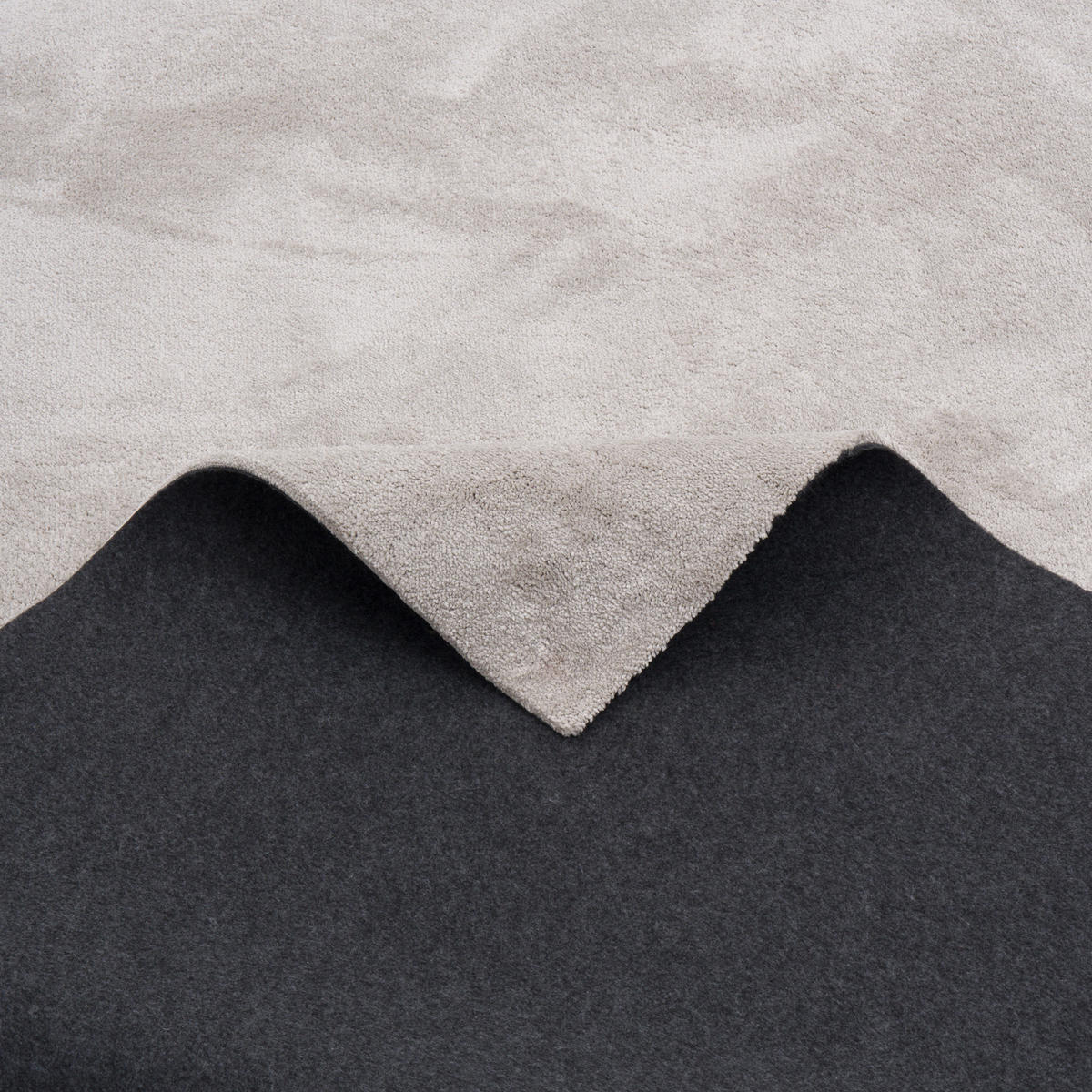 HOCHFLORTEPPICH LIVORNO SUPER SOFT - Grau, Textil (133/133cm) - Snapstyle