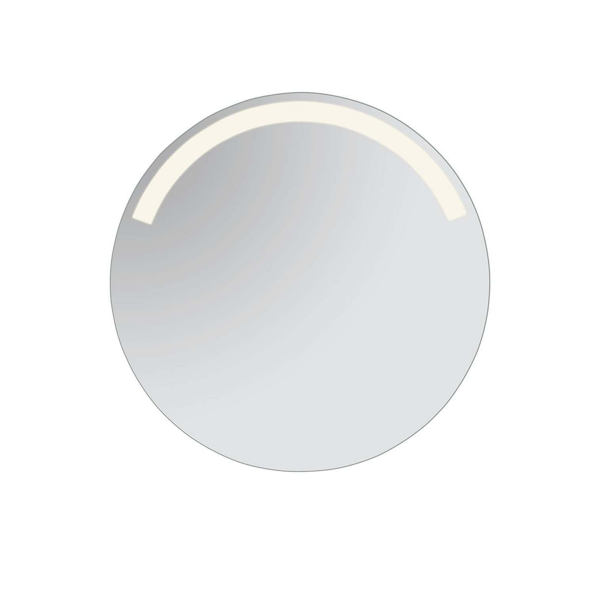 LED-SPIEGEL Agatha rund - Ø 60cm - Silberfarben, Glas (60/60/4cm) - Niermann