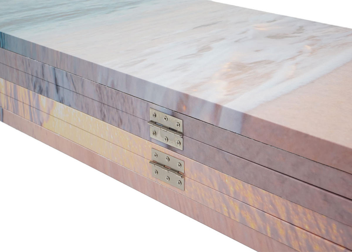 FOTO-PARAVENT Altrosa, Gelb - Gelb/Altrosa, Holz (244/180/2cm) - MCW