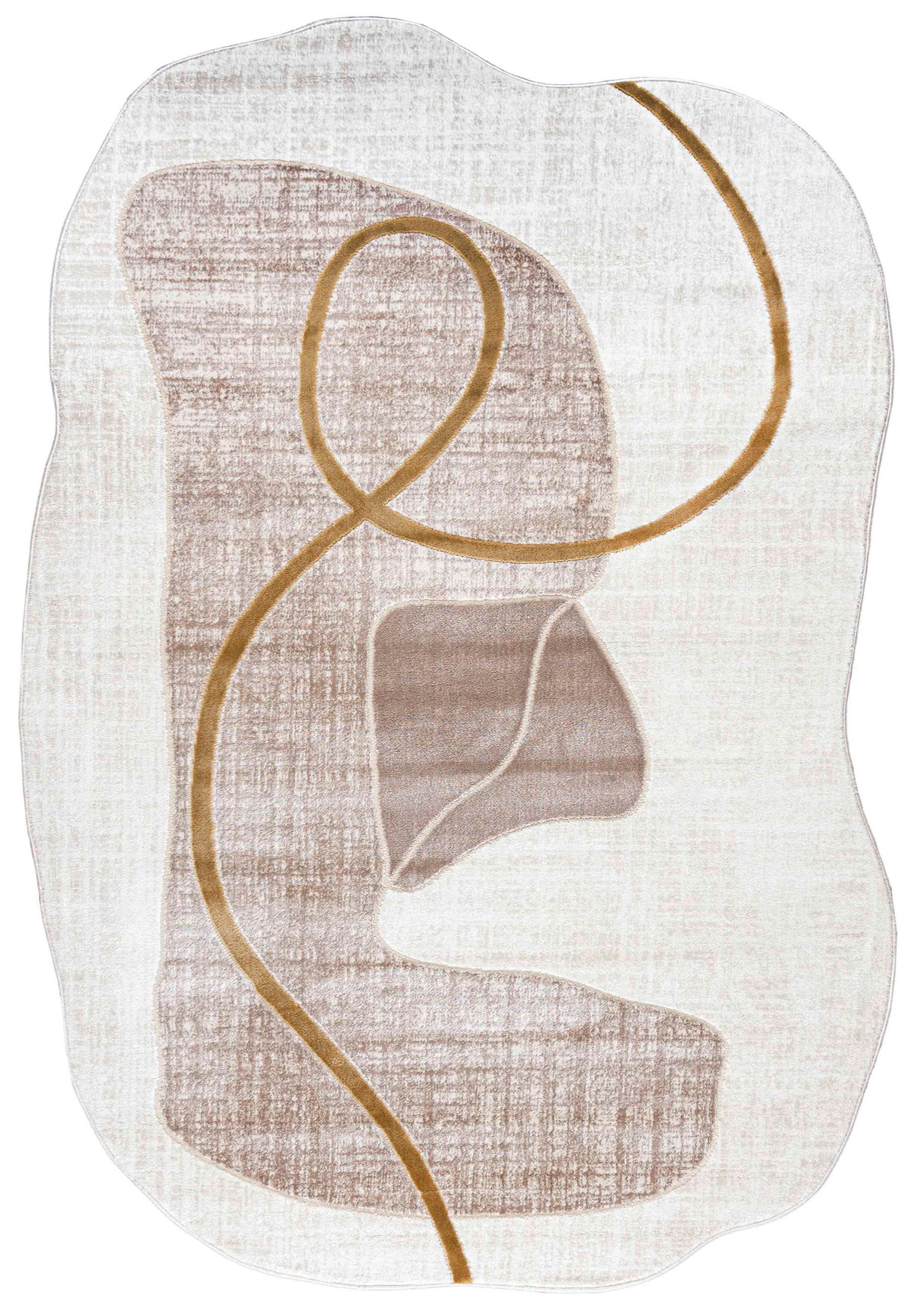 Mazovia KOBEREC béžový bílý Ecru krémový - 80 x 150 cm