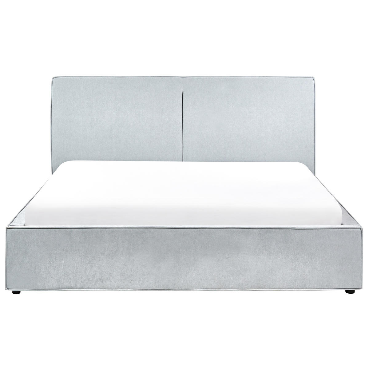 BETT mit Stauraum 180/200 cm Hellblau Moissac - Blau/Schwarz, Textil (180/200cm) - Beliani