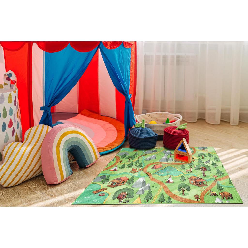 Thumbnail - rugsX Teppich, Pastellgrün, Textil, Rechteckig, 140x200 cm, Teppiche & Böden, Teppiche, Teppich Kinderzimmer