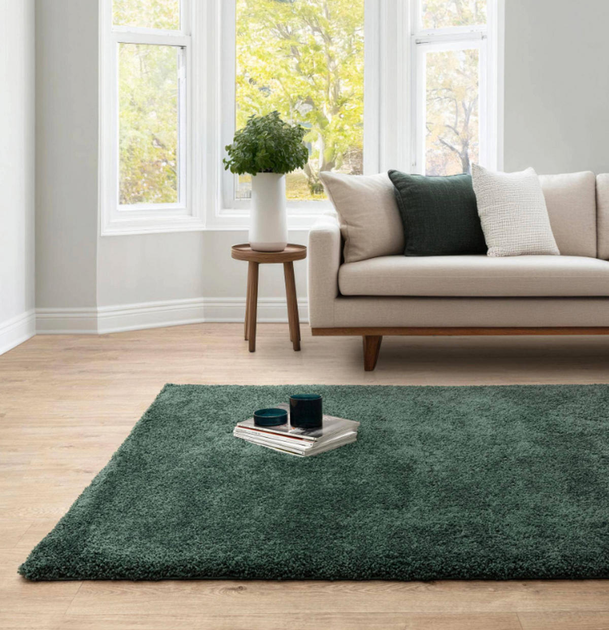 TEPPICH modern Wohn-/Schlafzimmer MAPY Grün 80x150 cm - Grün, Textil (80/150cm) - Novatrend