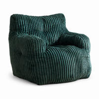 SOFA,GRÜN Cordbezug, Polstersessel Relaxsessel für Wohnzimmer Schlafzimmer - Grün, Textil (100/70/94cm) - PARAFTA HOME