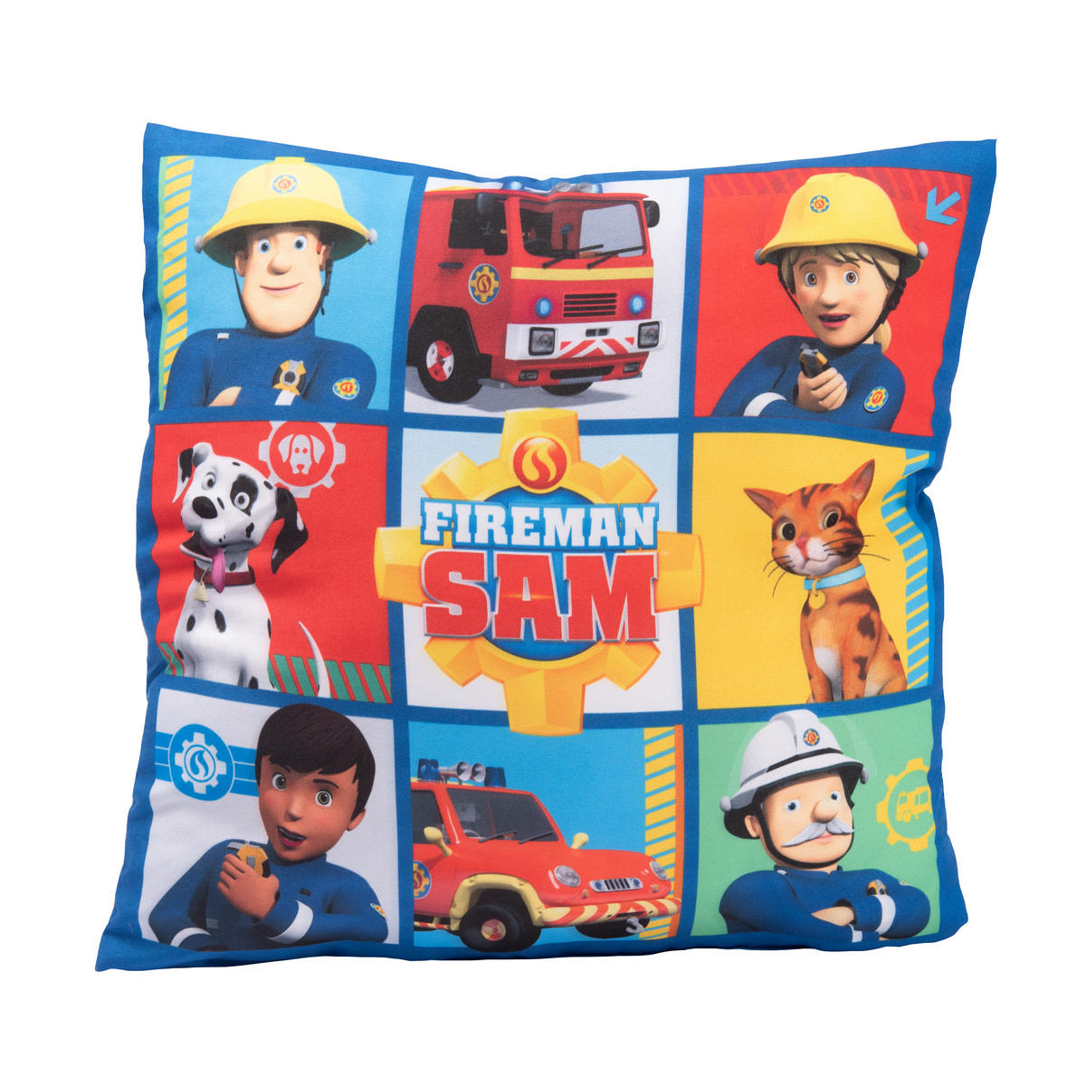 KINDERKISSEN Feuerwehrmann Sam Feuerwehr 30 x 30 cm - Multicolor, Textil (30/30cm) - Chiemsee