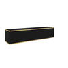 HÄNGELOWBOARD - Dayn Wave RTV-135 MDF - Schwarz - Schwarz, Holzwerkstoff (135/30/32cm)