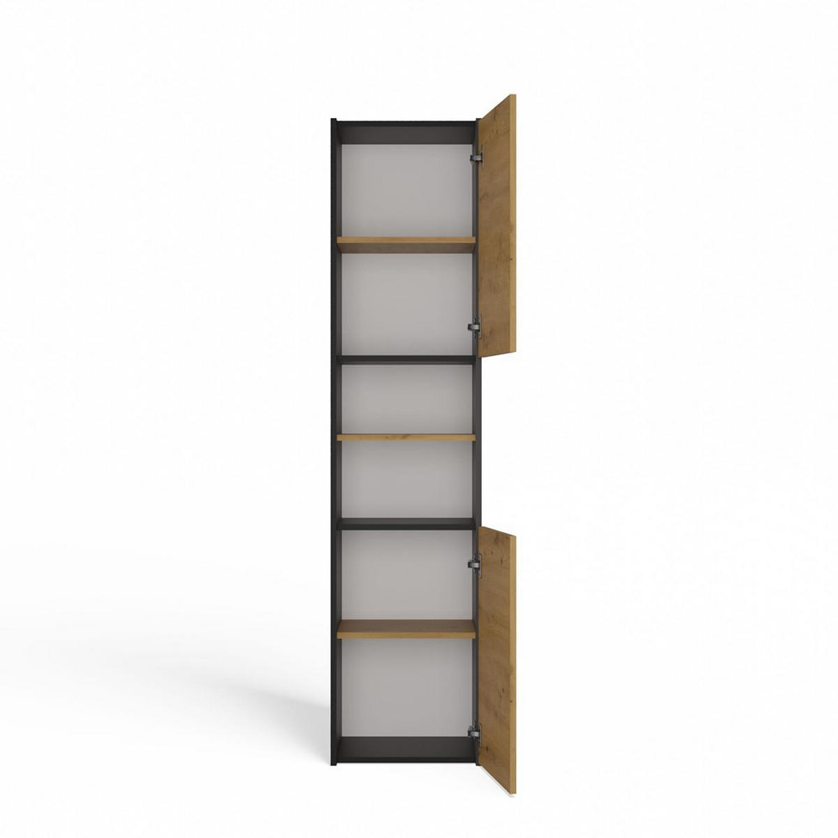 DULAP DE BAIE Antracit, Artisan 40/170/30 - antracit, compozit lemnos (40/170/30cm) - RAUMHIRSCH FURNITURE