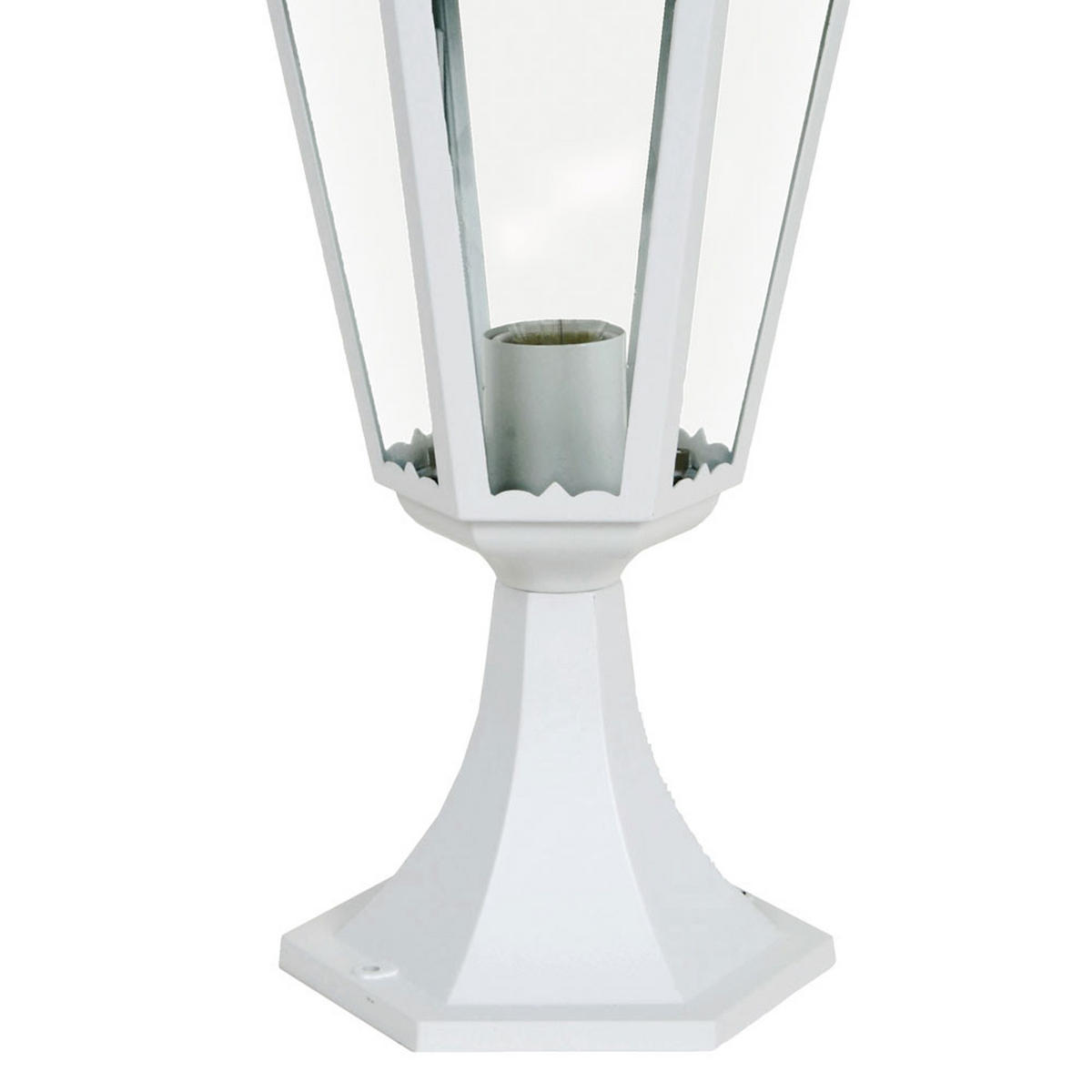 WEGELEUCHTE NORDERNEY Alu Weiß - Weiß, Glas (23.5/23.5/49cm)