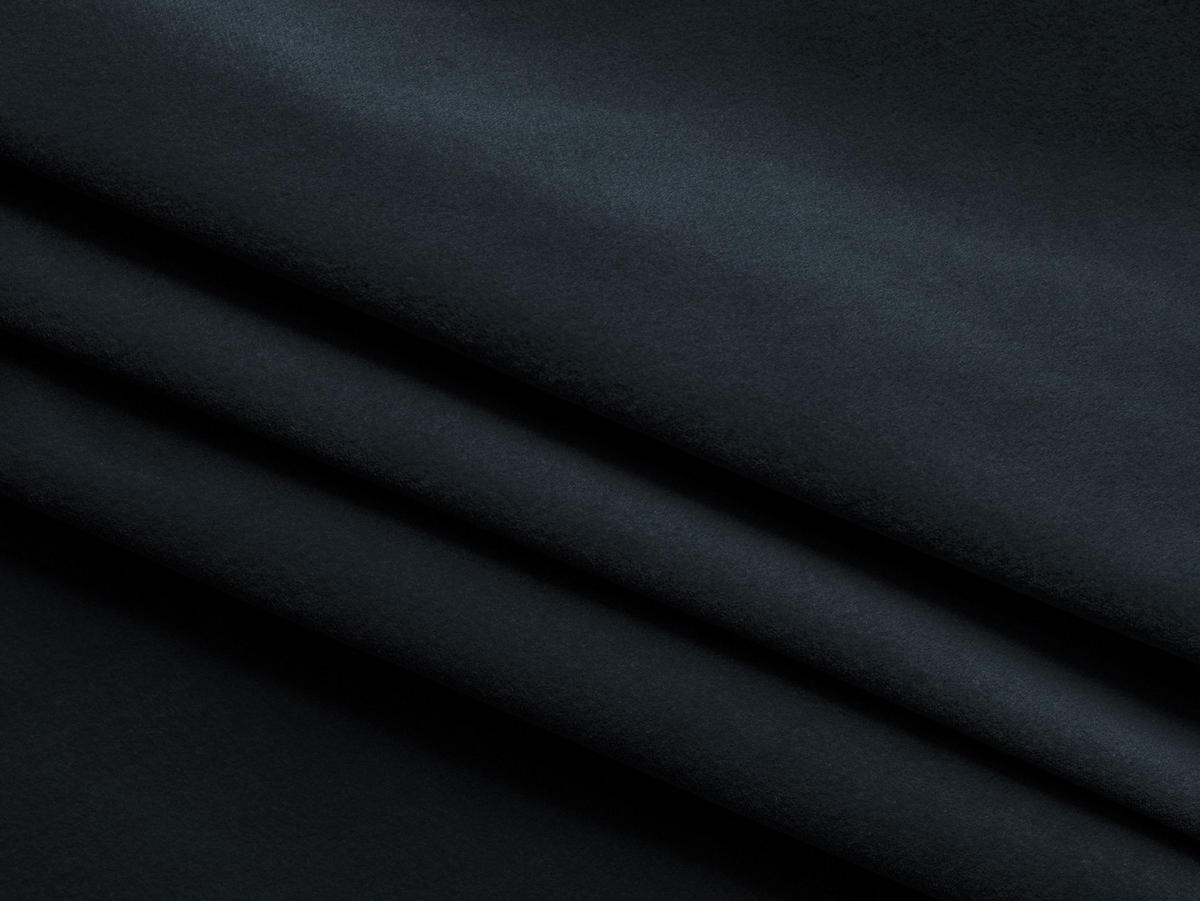 3-SITZER SOFA Samt Stoff Blau - Blau/Schwarz, Kunststoff/Textil (228/70/89cm) - Makamii