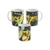 KAFFEEBECHER Rick and Morty Teleport Schwarz 320 ml - Schwarz, Keramik (0.32L) - United Labels