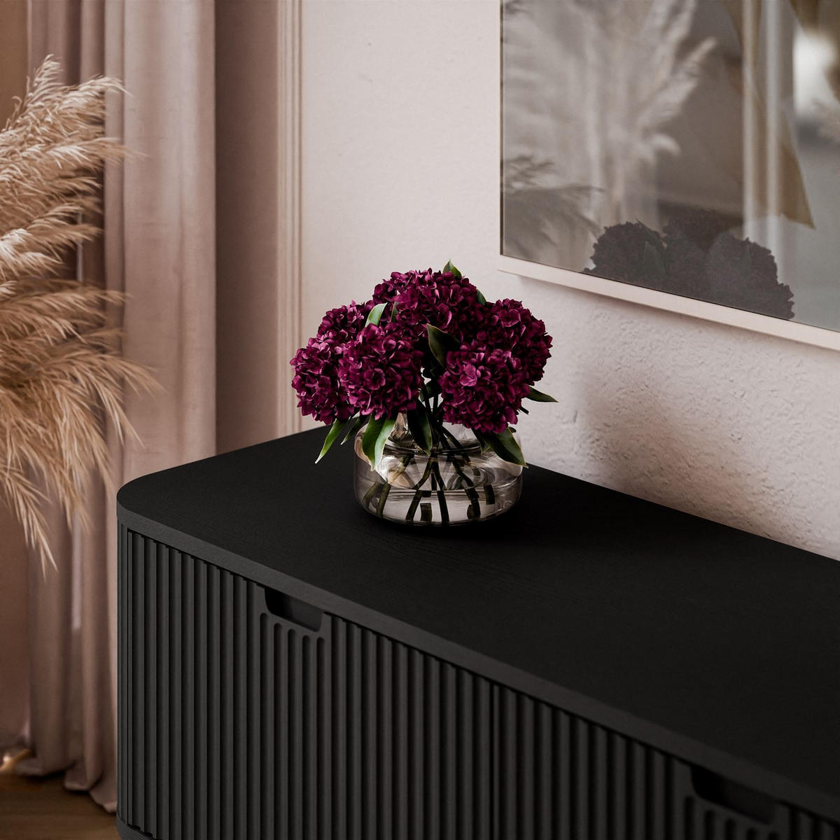 TV Element ZAIRA RTV168 Schwarz - Schwarz, Holzwerkstoff (168/57/39cm) - Lookway