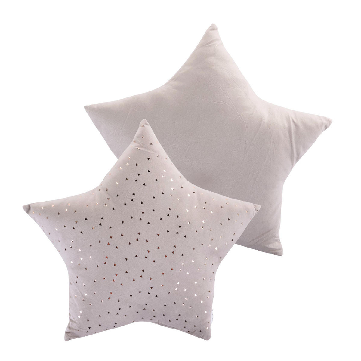 SAMTKISSEN mit metallischem Muster 40/40/6 cm - Weiß, Textil (40/40cm) - Home Styling Collection