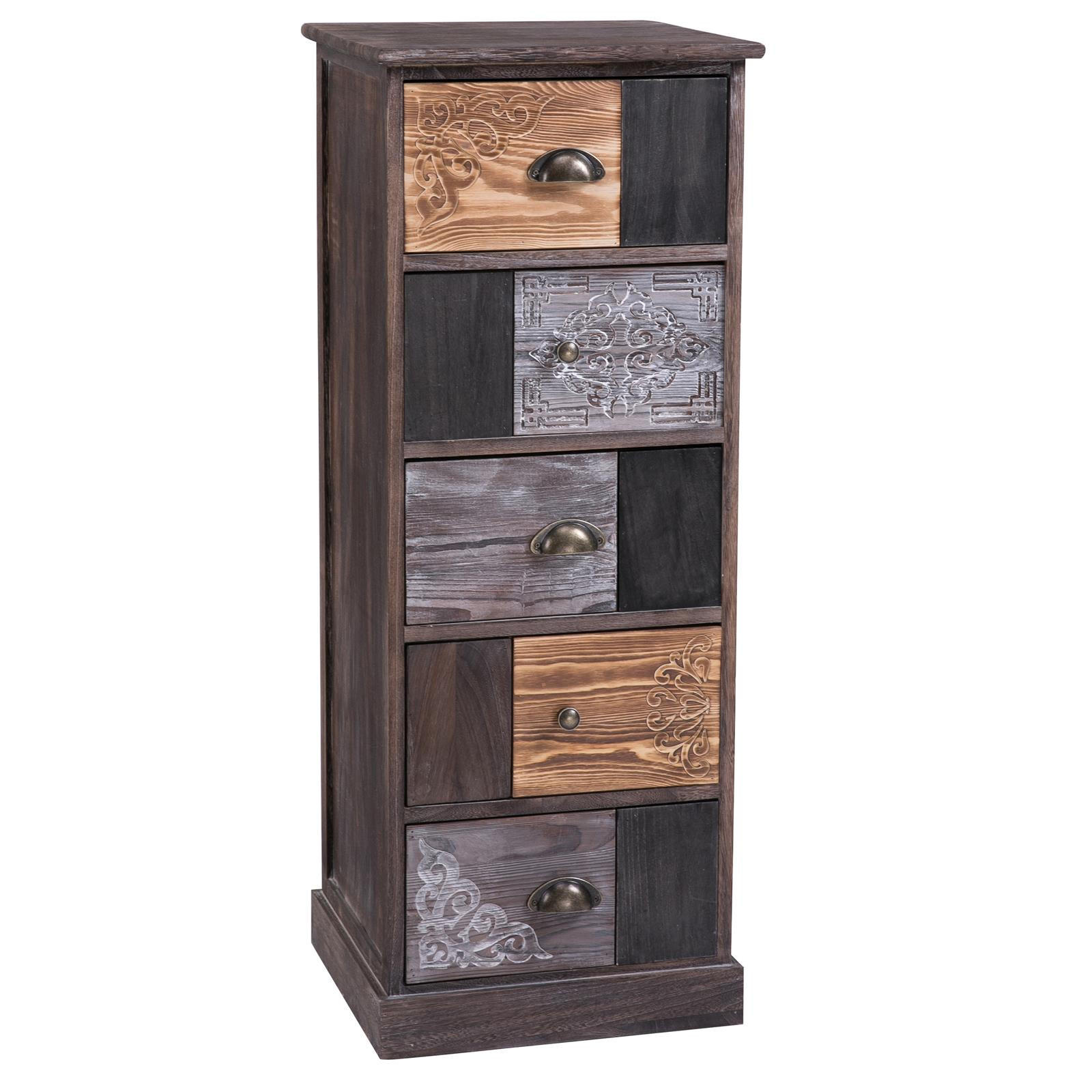 SCHUBLADENREGAL MARA - Braun, Holz (40/103/37cm) - CARO-Möbel