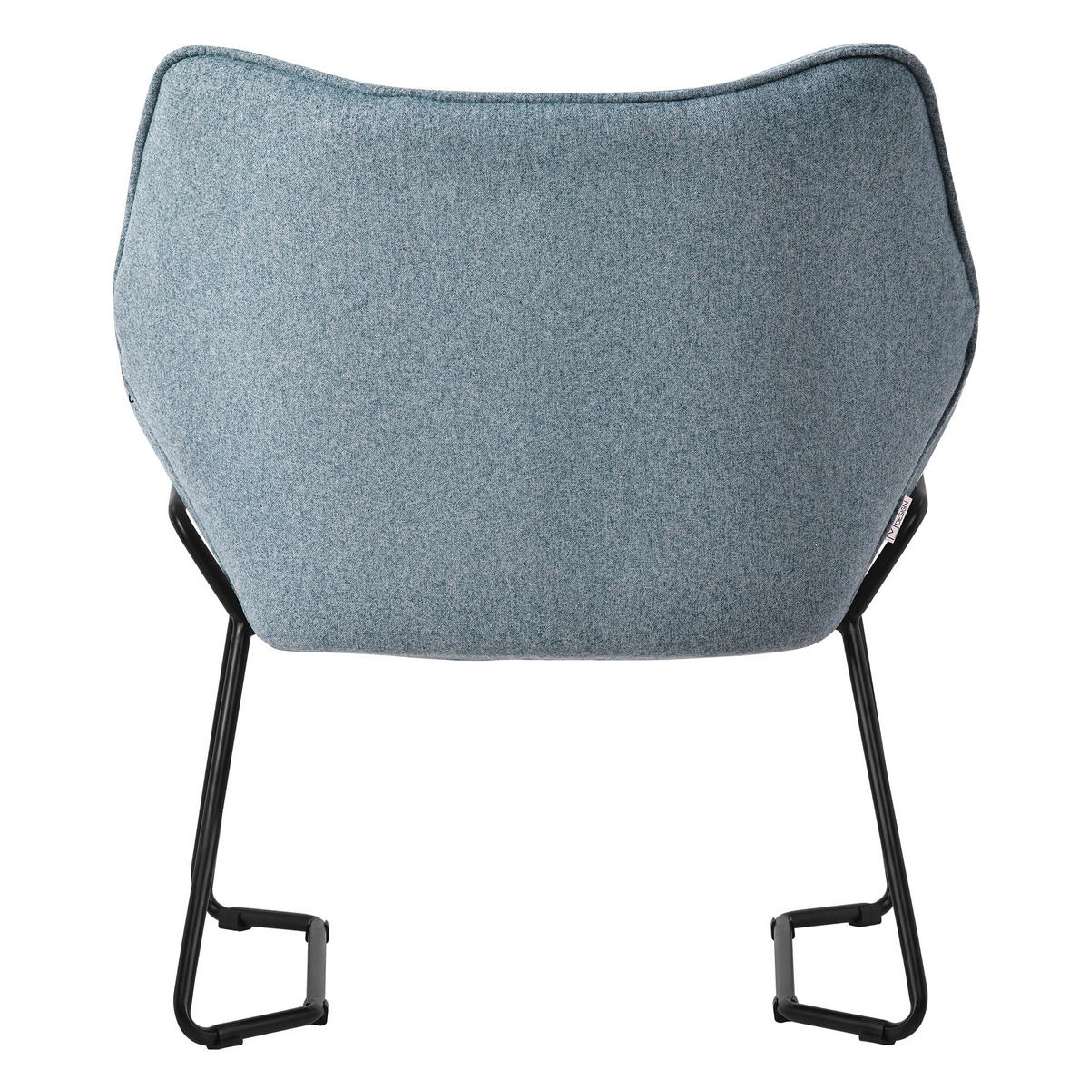 RELAXSESSEL Leinen Blau - Blau, Metall (77/85/75cm) - ML-DESIGN
