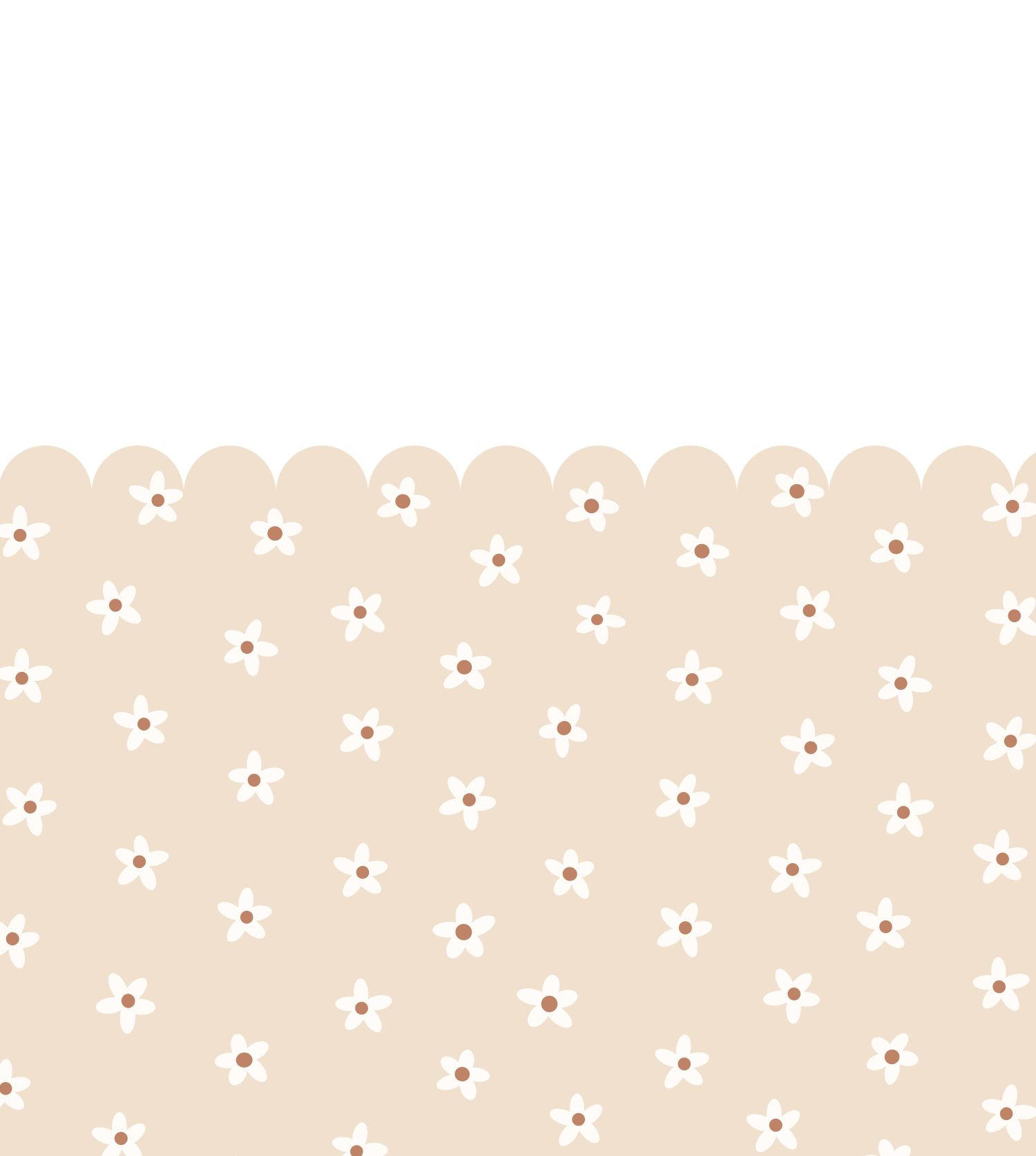 FOTOTAPETE Gänseblümchen 2.5 x 2.79 m - Beige, Papier (250/279cm) - ESTAhome