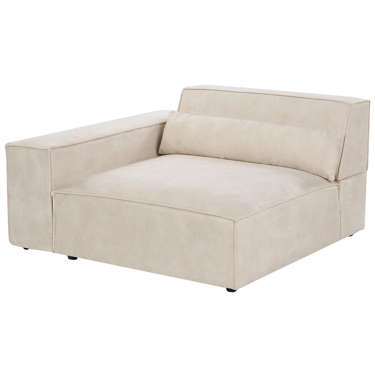 CANAPEA 2 LOCURI catifea bej deschisă Hellnar - bej, material textil (262/70/126cm) - Beliani