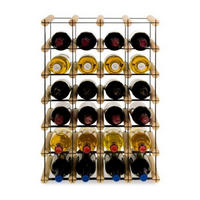 WEINREGAL Vinotega Mod Metal 62,5x42,5x24,5 cm 4x6 Flaschen Massives Kiefernholz Natur - Naturfarben, Holz (42.5/62.5/24.5cm) - PROREGAL