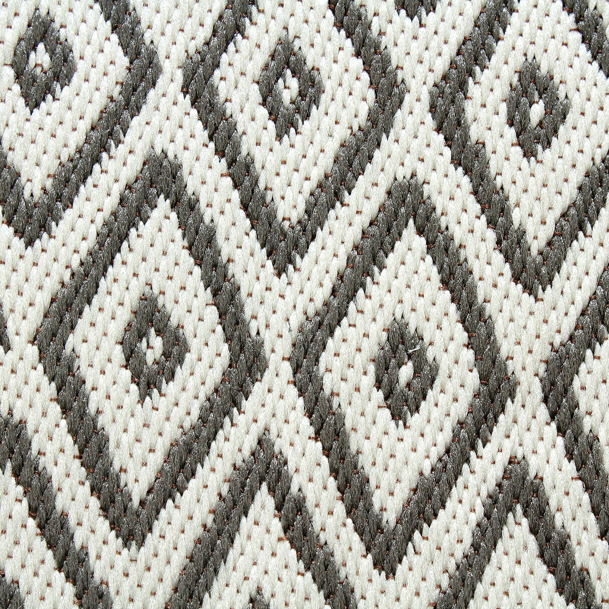 IN-/OUTDOORTEPPICH - Kunstfaser - Elfenbein / Grau - Grau, Textil (160/230cm) - home24