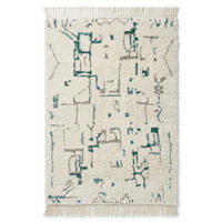 TEPPICH mit Grafik und Designmotiv blau - Blau, Textil (120/170cm) - AFK Living