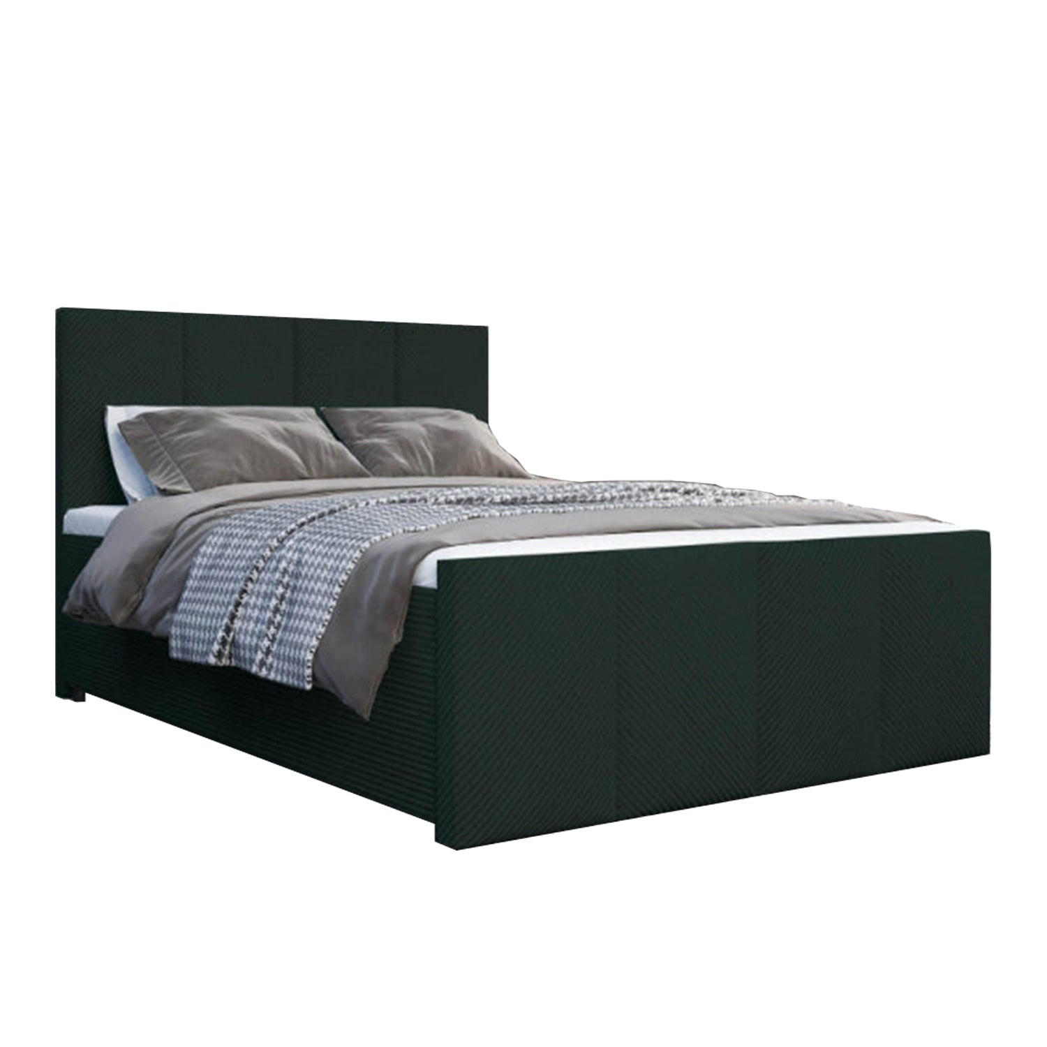 Best For Home Boxbett Dunkelgrün 140x200 cm