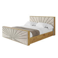 POLSTERBETT mit Bettkasten, Fußteil und Lattenrost, Boxbett mit Matratze H3/H4 - ENZO6-Z 120x200 Beige - Beige, Holzwerkstoff/Textil (120/200cm) - ALTDECOR