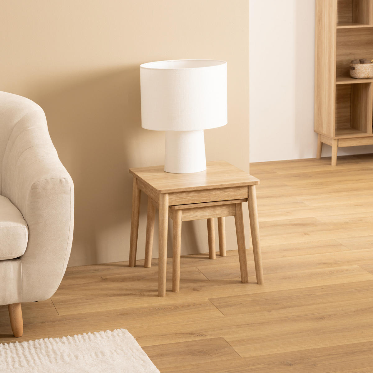 COUCHTISCHE 2er-Set Abana Braun - Braun, Holzwerkstoff (45/45/45cm) - 5five Simply Smart
