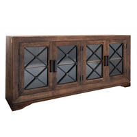 SIDEBOARD Mango 193x46x91 braun lackiert STILMÖBEL #117 - Braun, Holz (193/91/46cm) - Massivmoebel24
