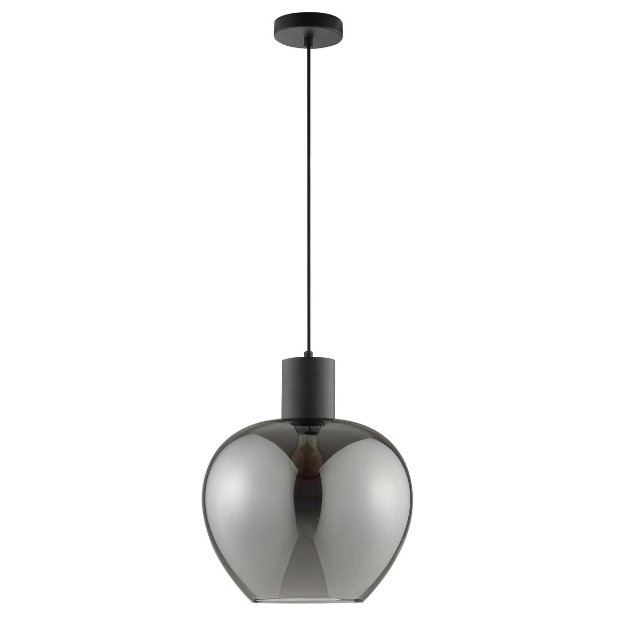 LED DECKENLEUCHTE Ligari Schwarz/Rauchglas 35/35/150 cm - Multicolor, Kunststoff (35/35/150cm) - Brilliant