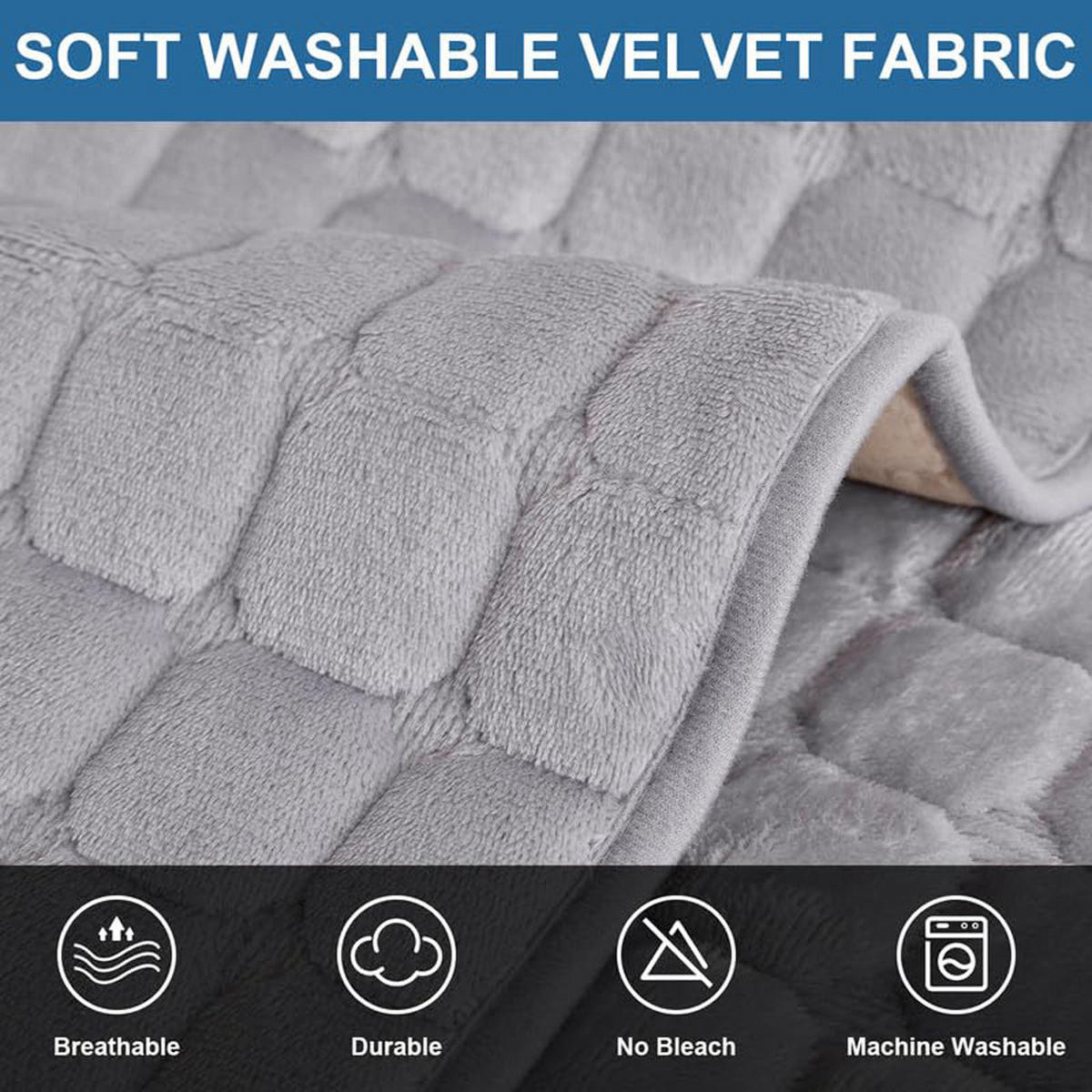 SOFAÜBERWURF Hellgrau 1 stück - Hellgrau, Textil (70/150cm) - Kaket