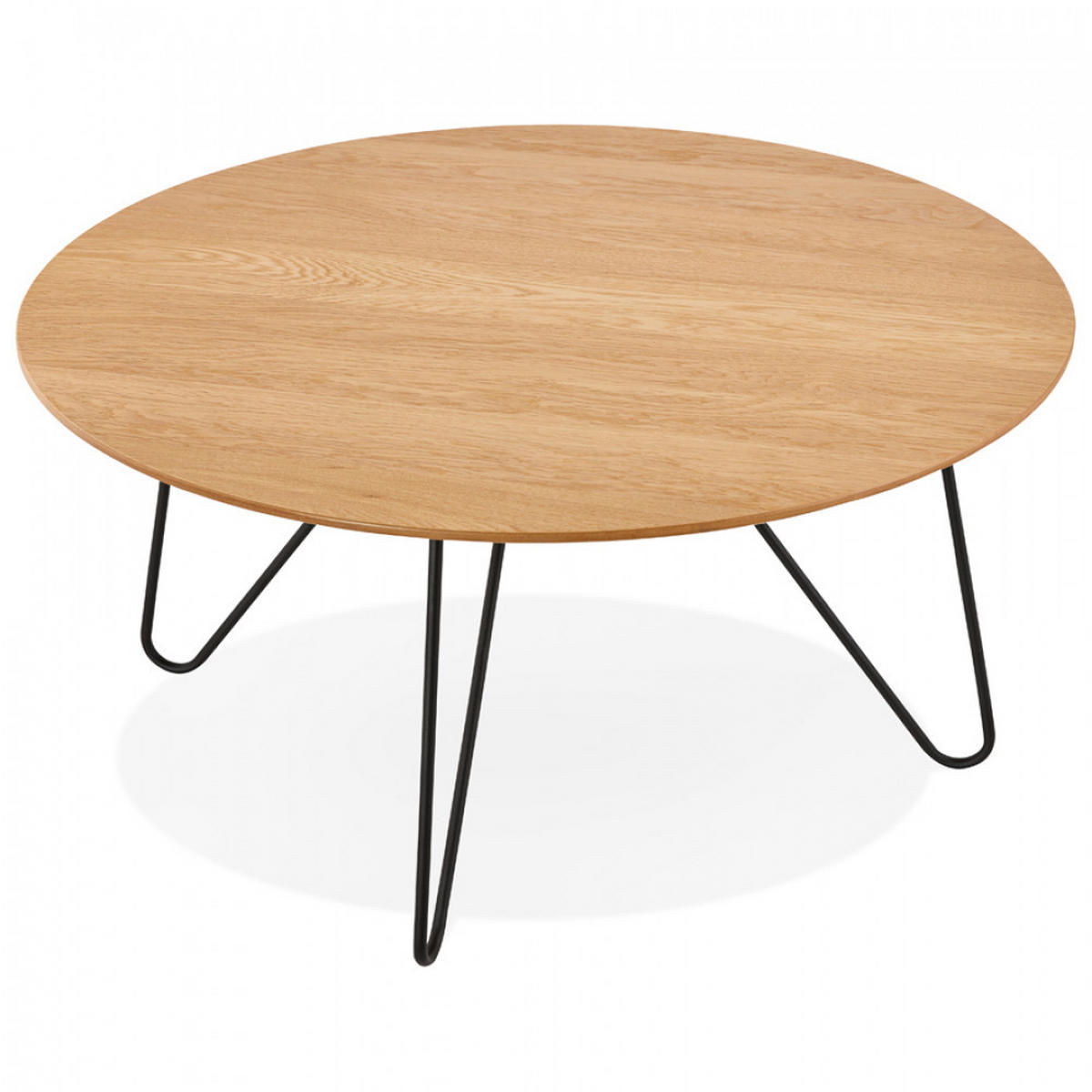 LOUNGETISCH Beige 80x40x80 cm - Beige/Schwarz, Holz/Metall (80/80/40cm) - AlterEgo