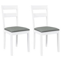 STUHL-SET 2 Stk Dornhainbach 40/89/48 cm - Weiß, Holz (40/89/48cm) - ZMH