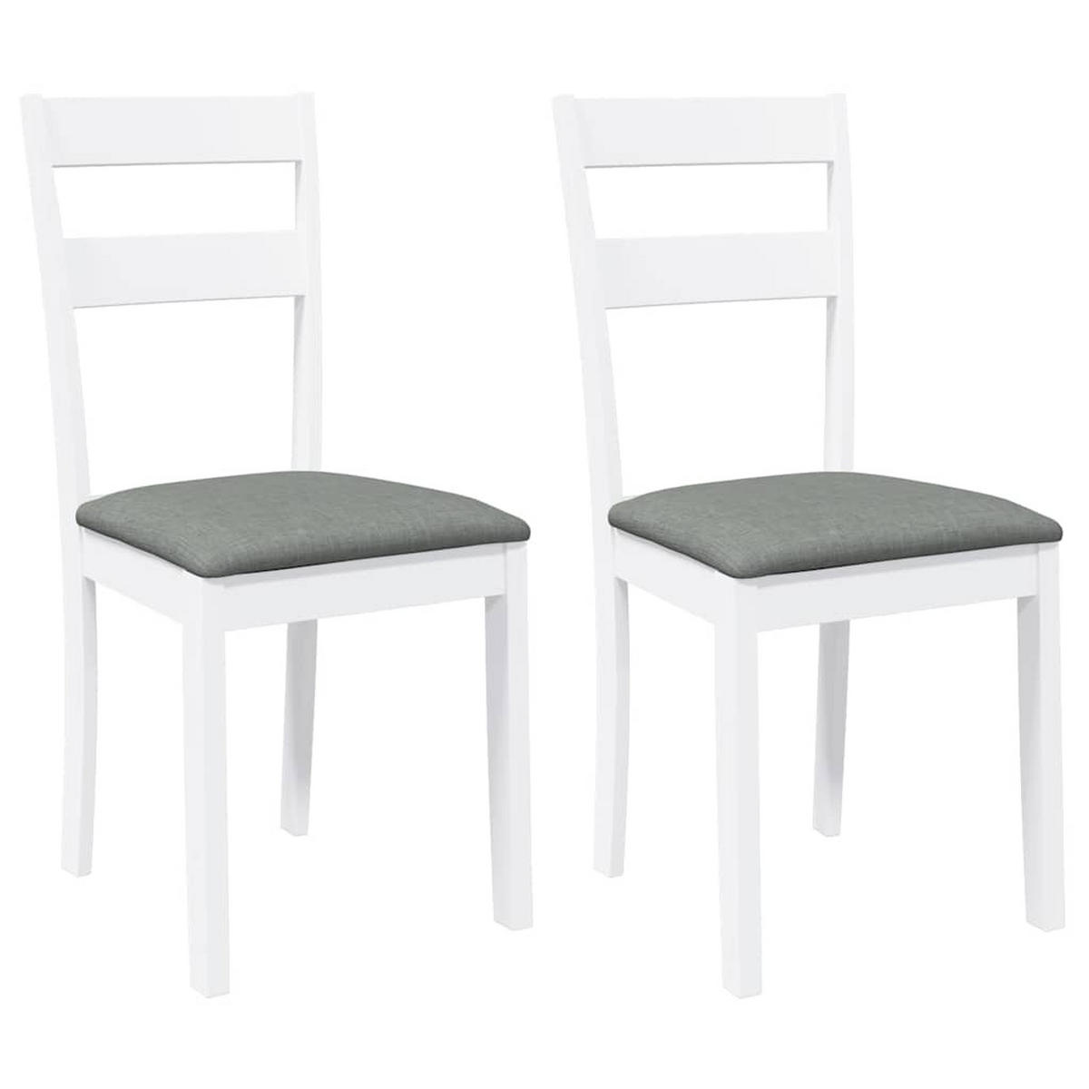 STUHL-SET 2 Stk Dornhainbach 40/89/48 cm - Weiß, Holz (40/89/48cm) - ZMH