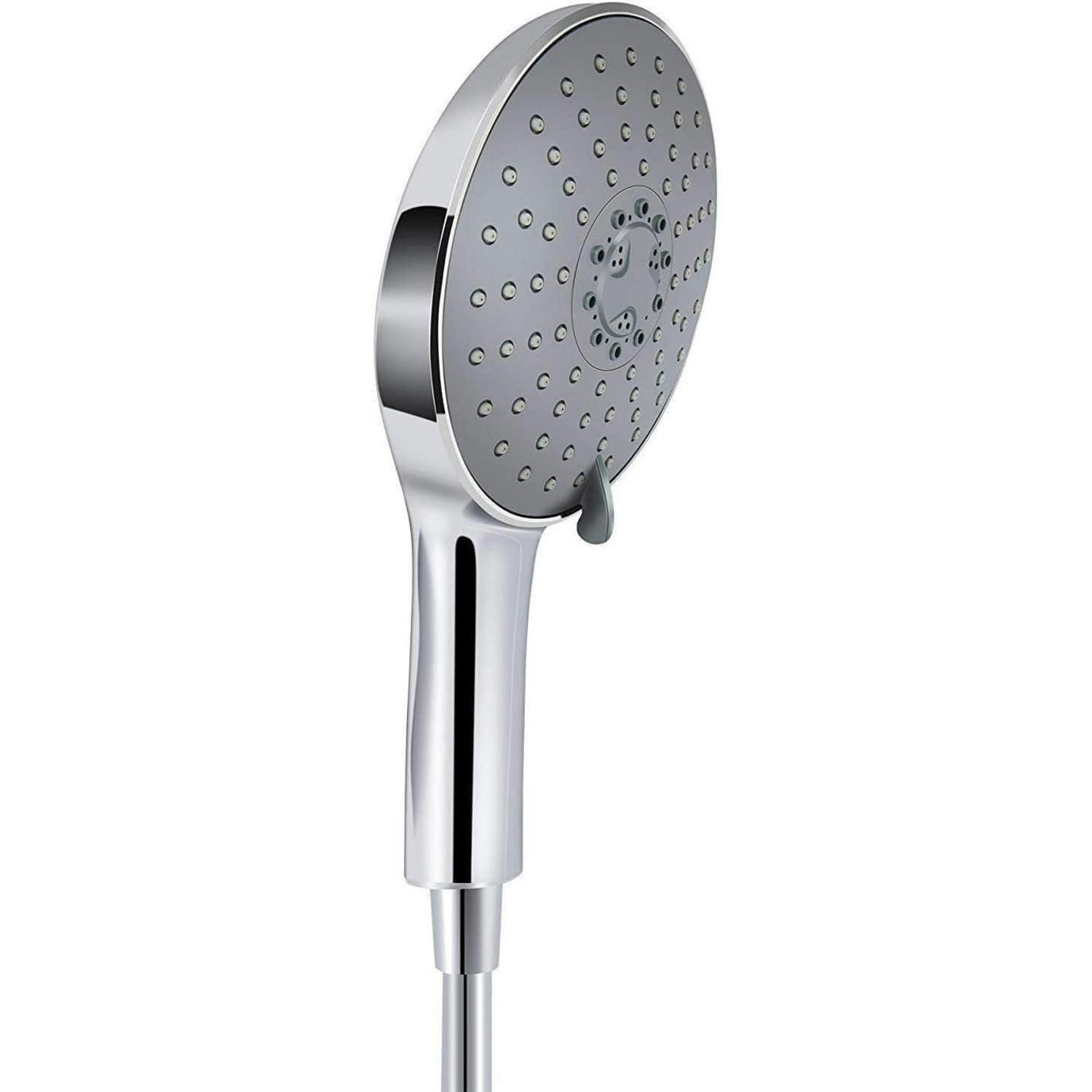 HANDBRAUSE 152mm 7 Strahlarten Chrom Grau - Grau, Kunststoff (16.3/12.7/27.4cm)