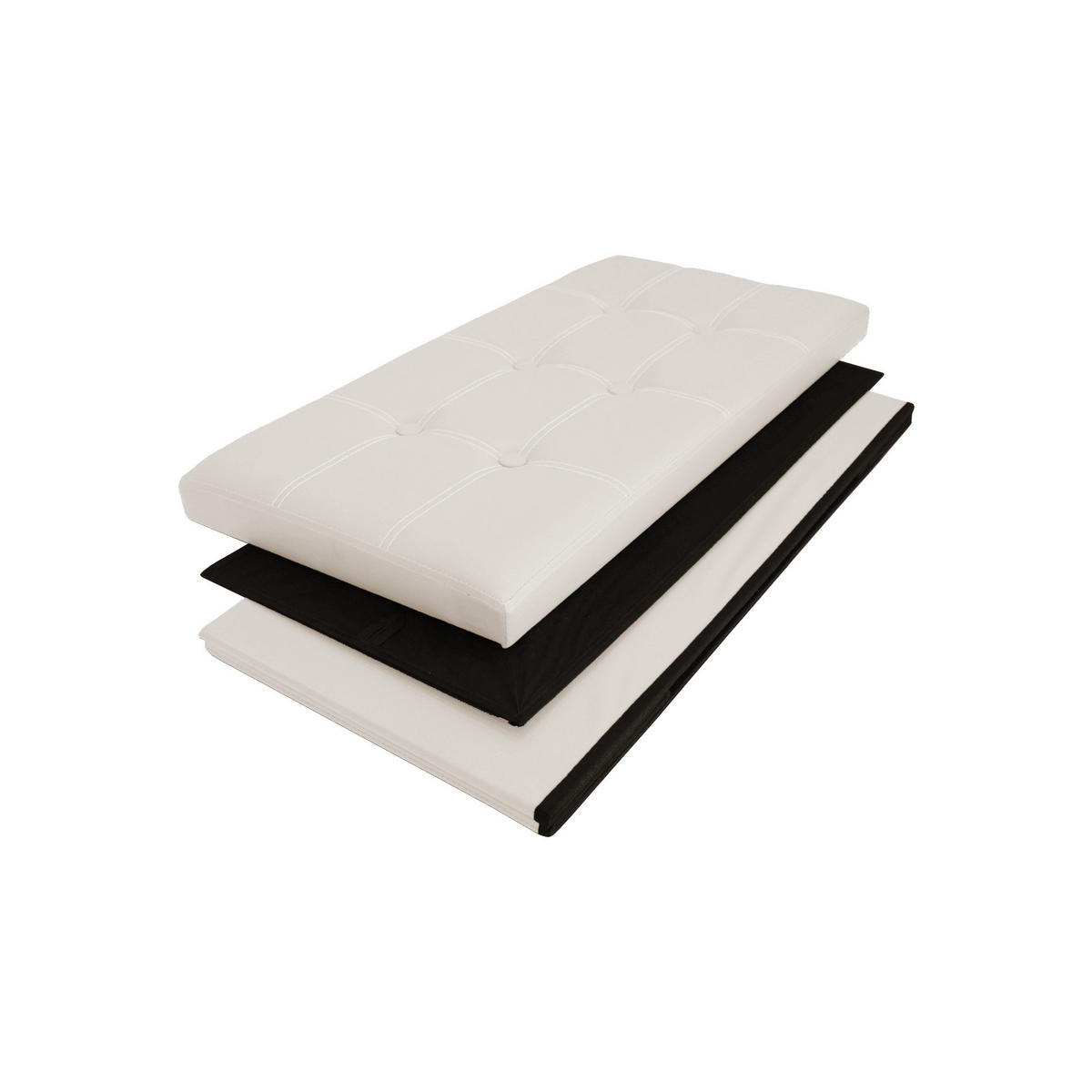 FUSSHOCKER Beige 38/76/38 cm - Beige, Textil (38/38/76cm) - Mobili Rebecca