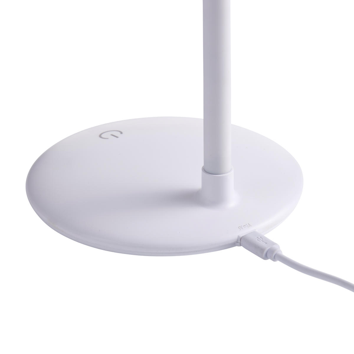 LED-LUPENLAMPE - aufladbar mit Tischstandfuß und 3x Vergrößerung für präzises Arbeiten, 2,5 Stunden Laufzeit - Weiß, Kunststoff (12.4/12.4/33cm) - Northpoint