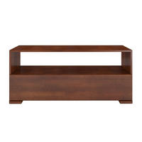 MASSIVHOLZ-TV-SCHRANK Sandema, Buche - lackiert, Nussbaumfarbe - Walnussfarben, Holz/Buchenholz (120/51.5/44.8cm) - Visby